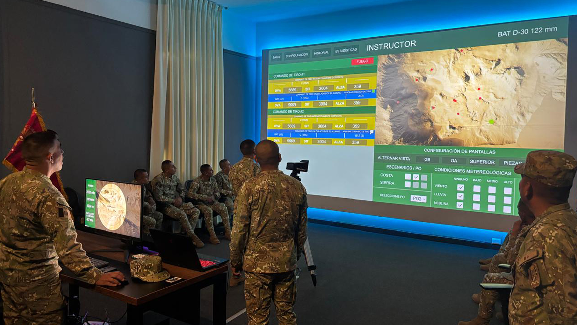 Simulador STACMO en operación